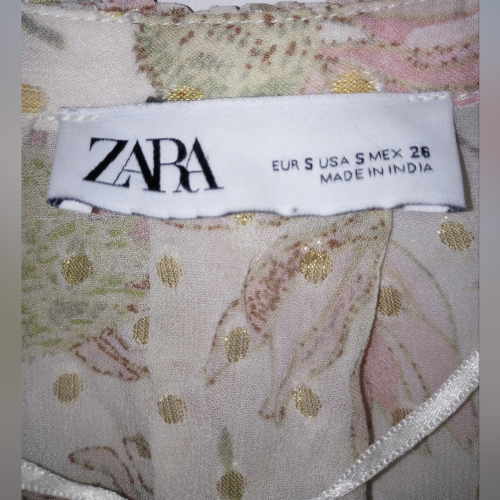 Zara 🐚🪸 Bell Sleeve Sheer Cardigan - Picture 7 of 7